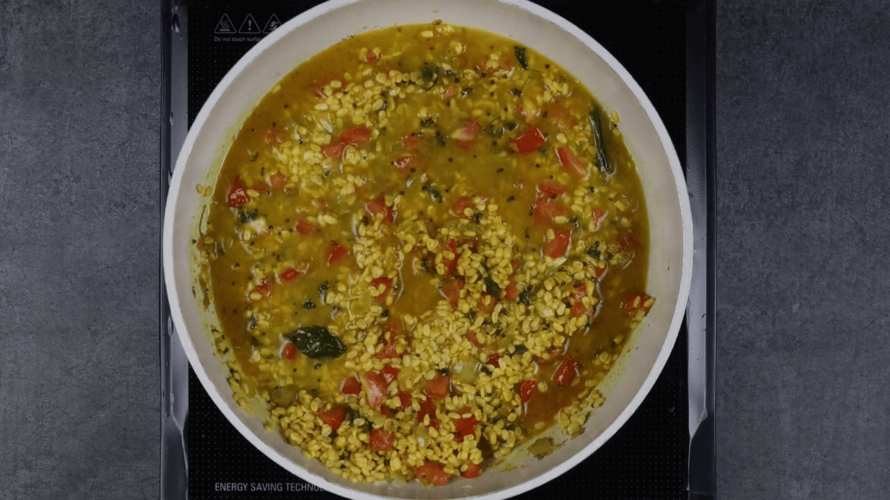 Suva Bhaji with Moong Dal step-5
