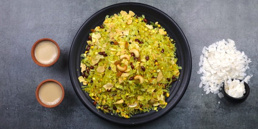 poha papad chivdo