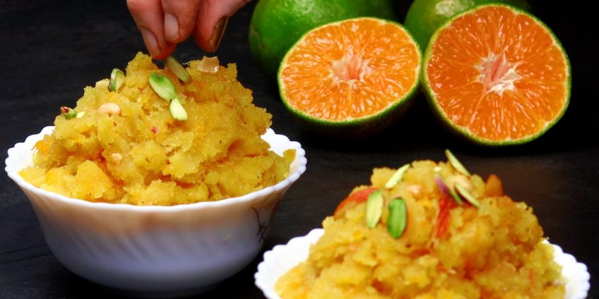 orange halwa