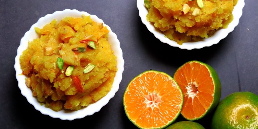orange halwa