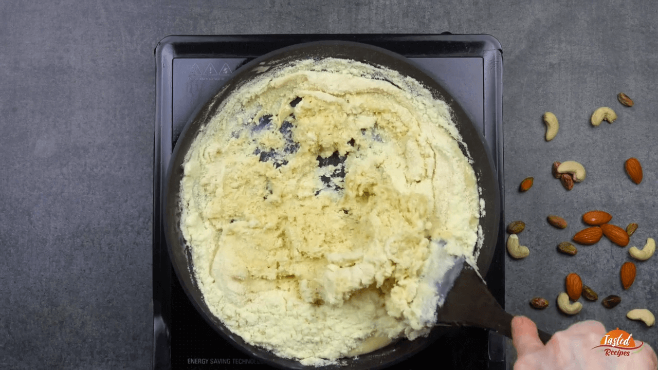 Milk Powder Peda step-2