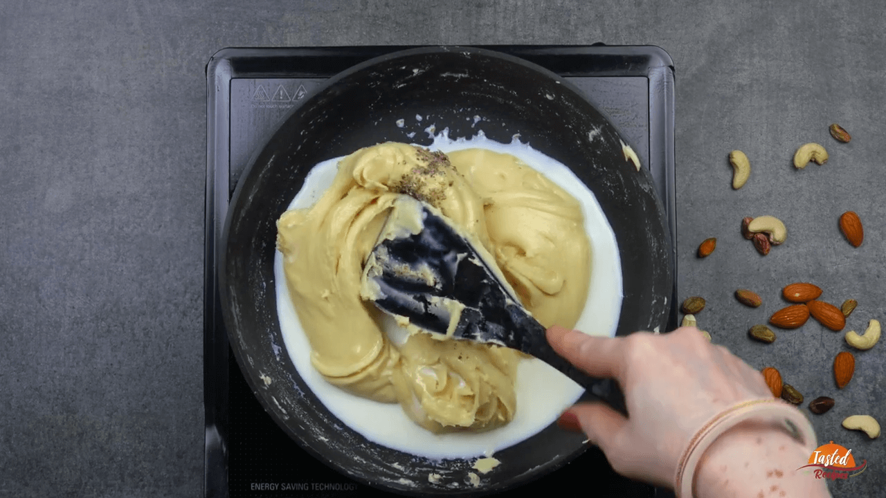 Milk Powder Peda step-3