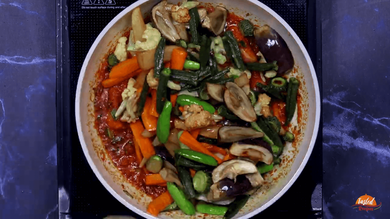 Mix Veg Tawa Sabzi step-4