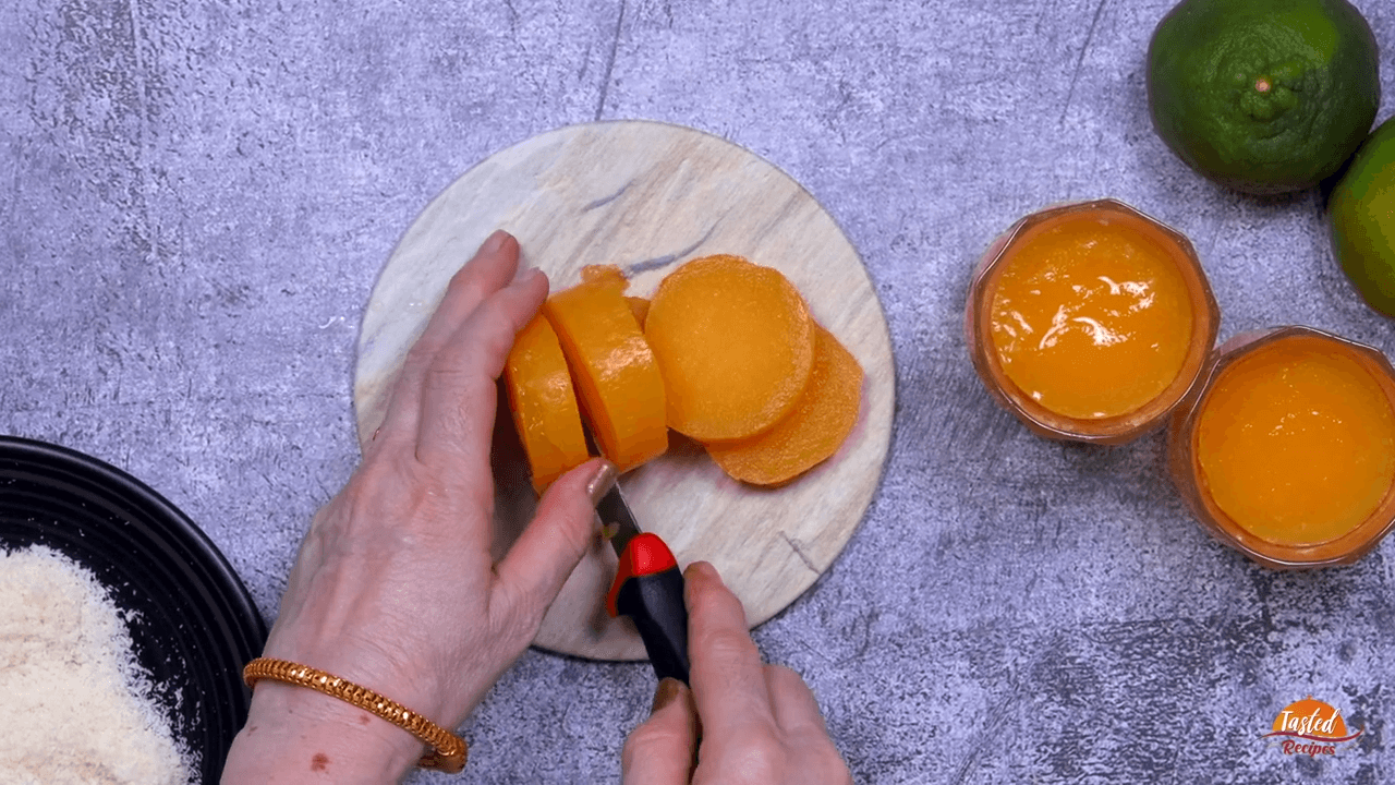 Orange Burfi step-5