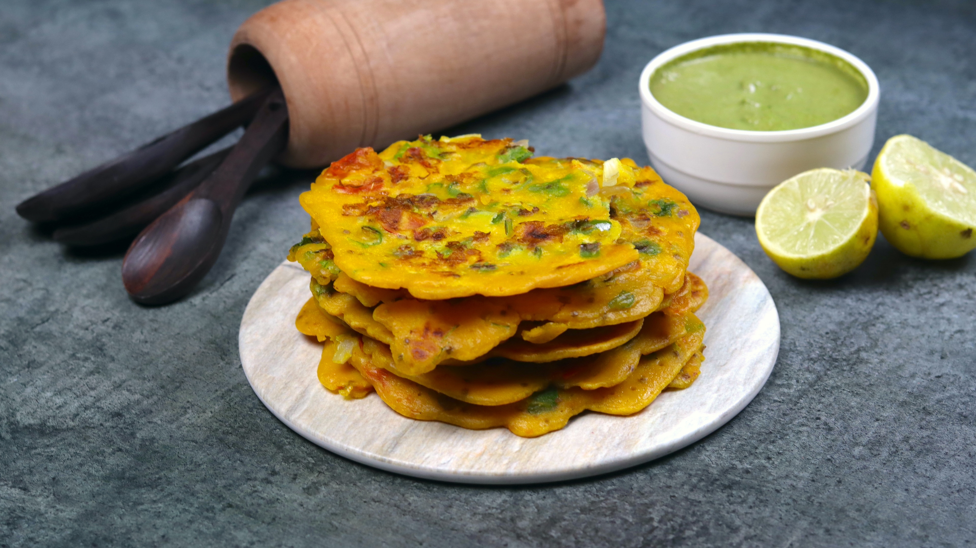 Besan Chilla | Veg Omelette - Tasted Recipes