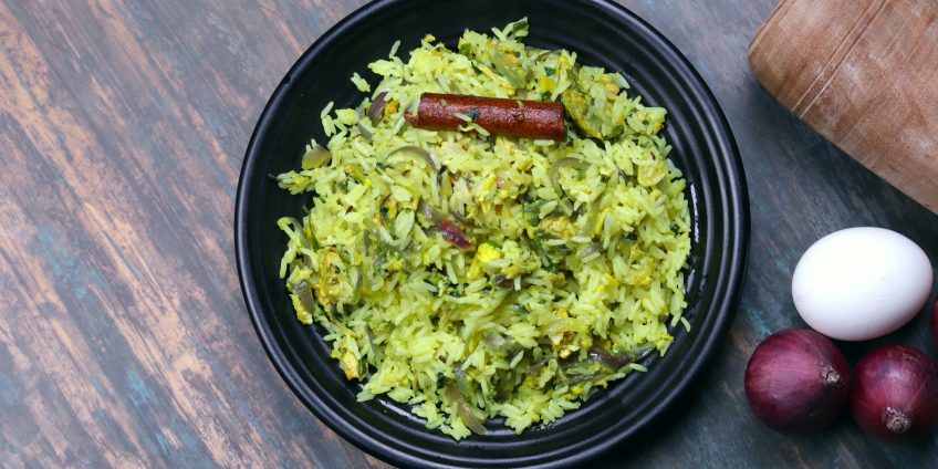 Methi Egg Rice