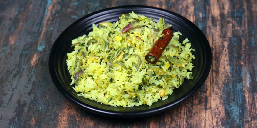 Methi Egg Rice