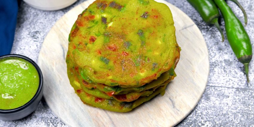 Yellow Moong Dal Chilla