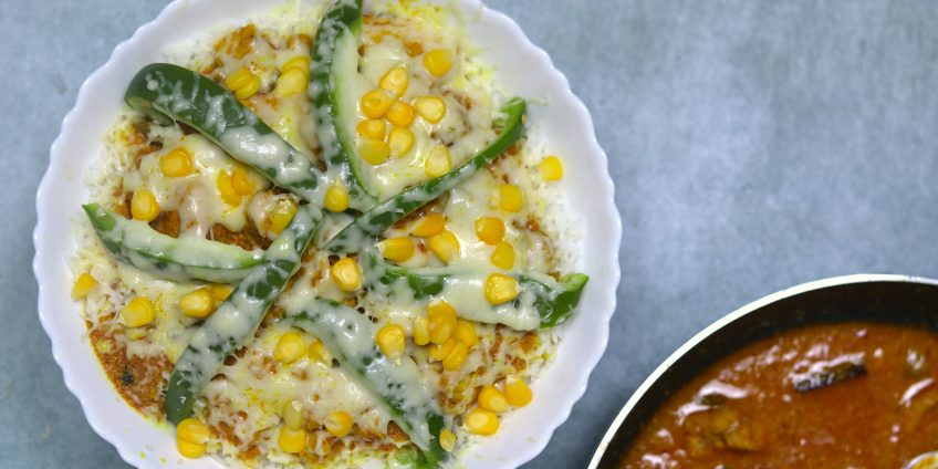 chicken pizza rice