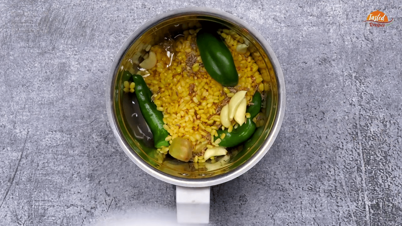 Yellow Moong Dal Chilla Step 1