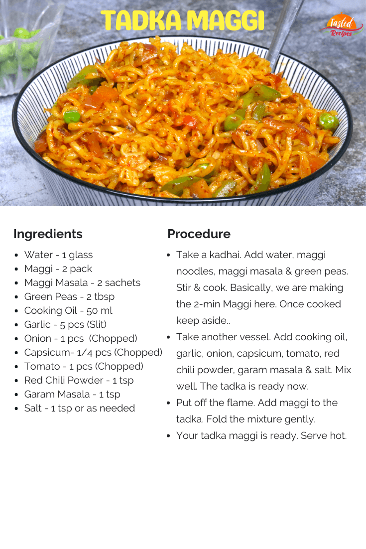 Tadka maggi - recipe-card