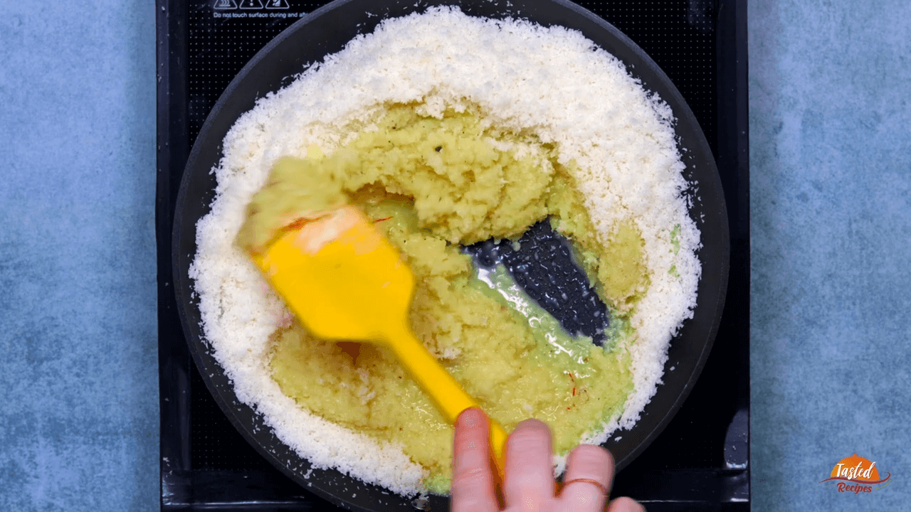 Kesar Pista Burfi step-4