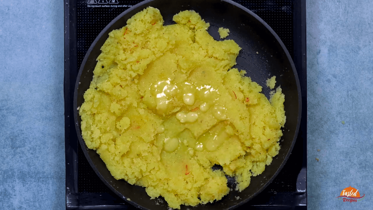 Kesar Pista Burfi step-5