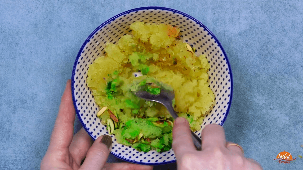 Kesar Pista Burfi step-6