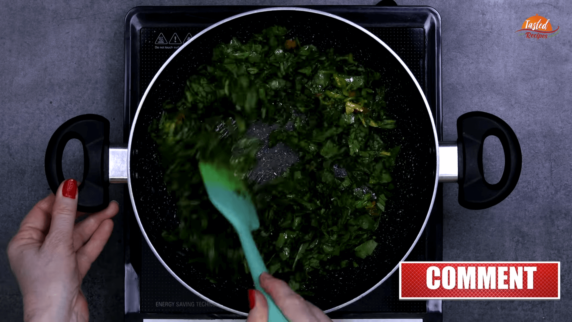 Palak Kadhi step-4
