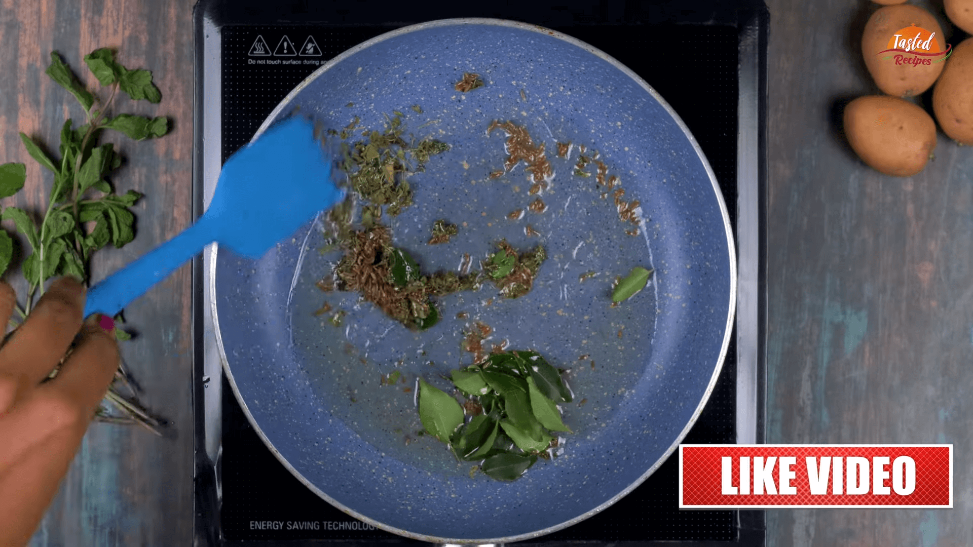Pudina Jeera Aloo step-4