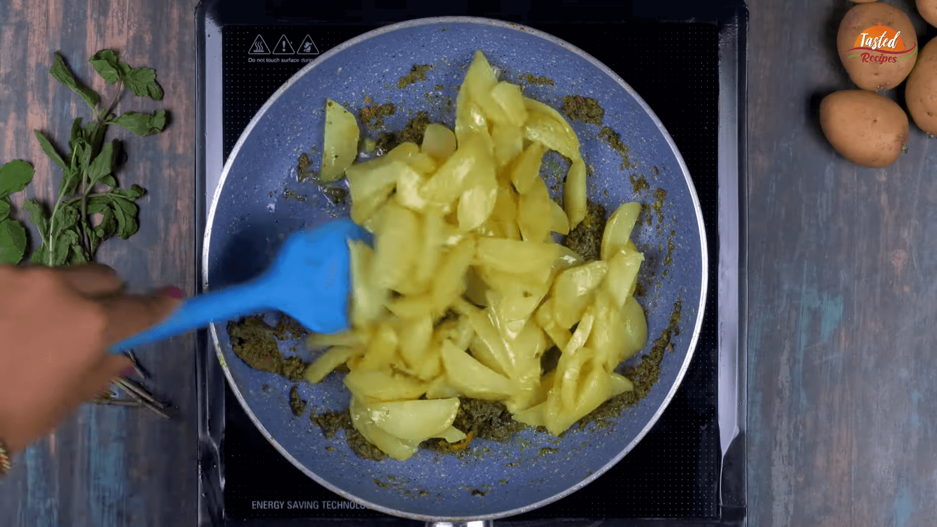 Pudina Jeera Aloo step-7