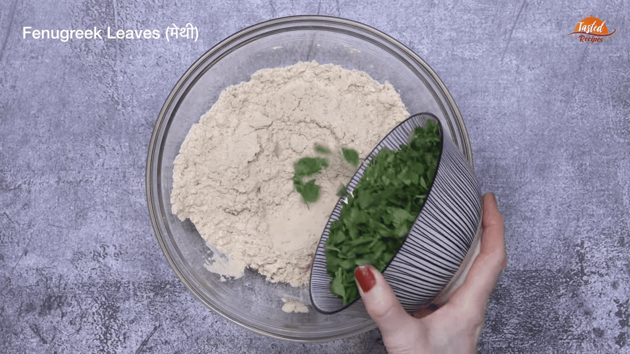 Methi thepla step