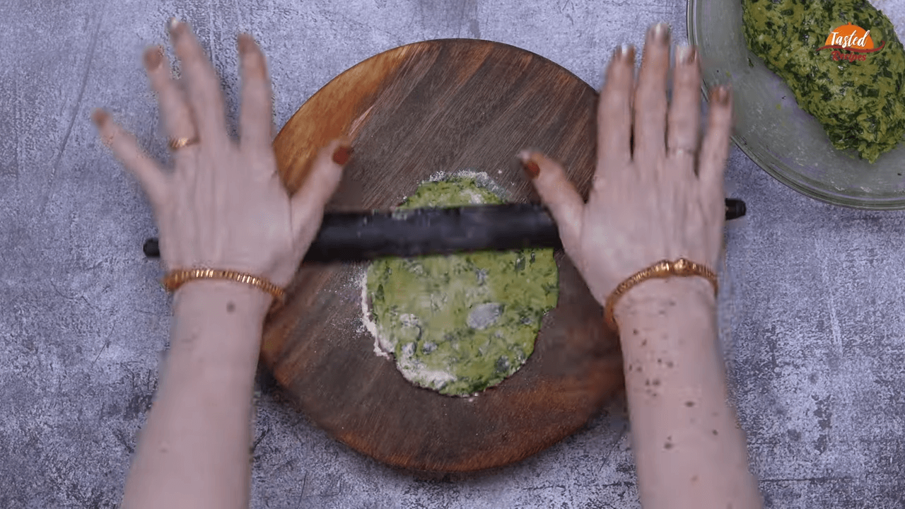 Methi thepla step