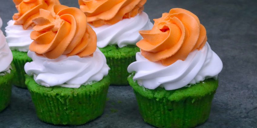 Tricolor Cupcake