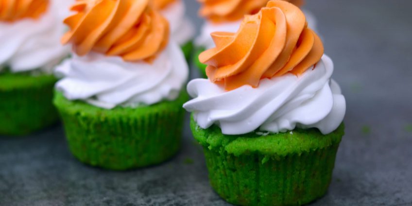 Tricolor Cupcake
