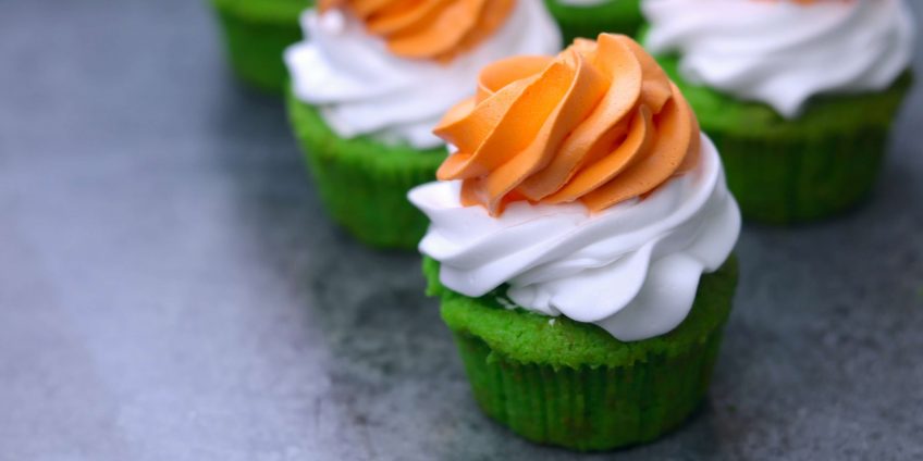 Tricolor Cupcake