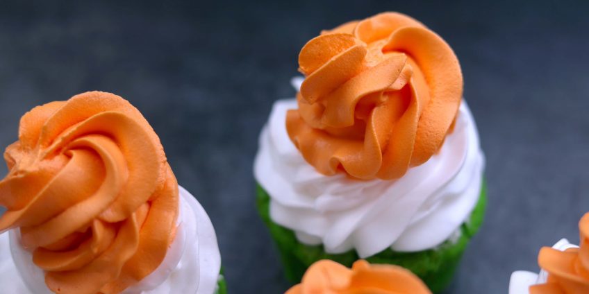 Tricolor Cupcake