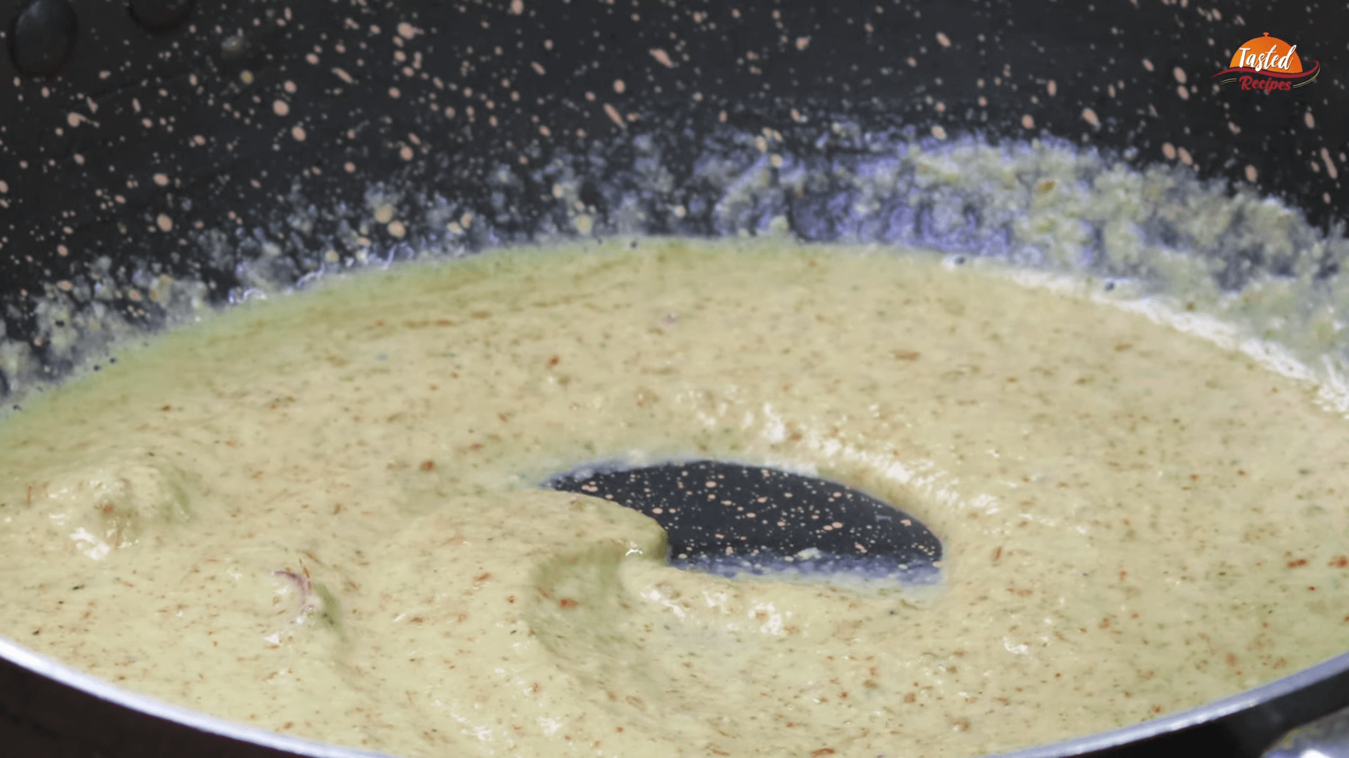 Nawabi Paneer - fry the paste
