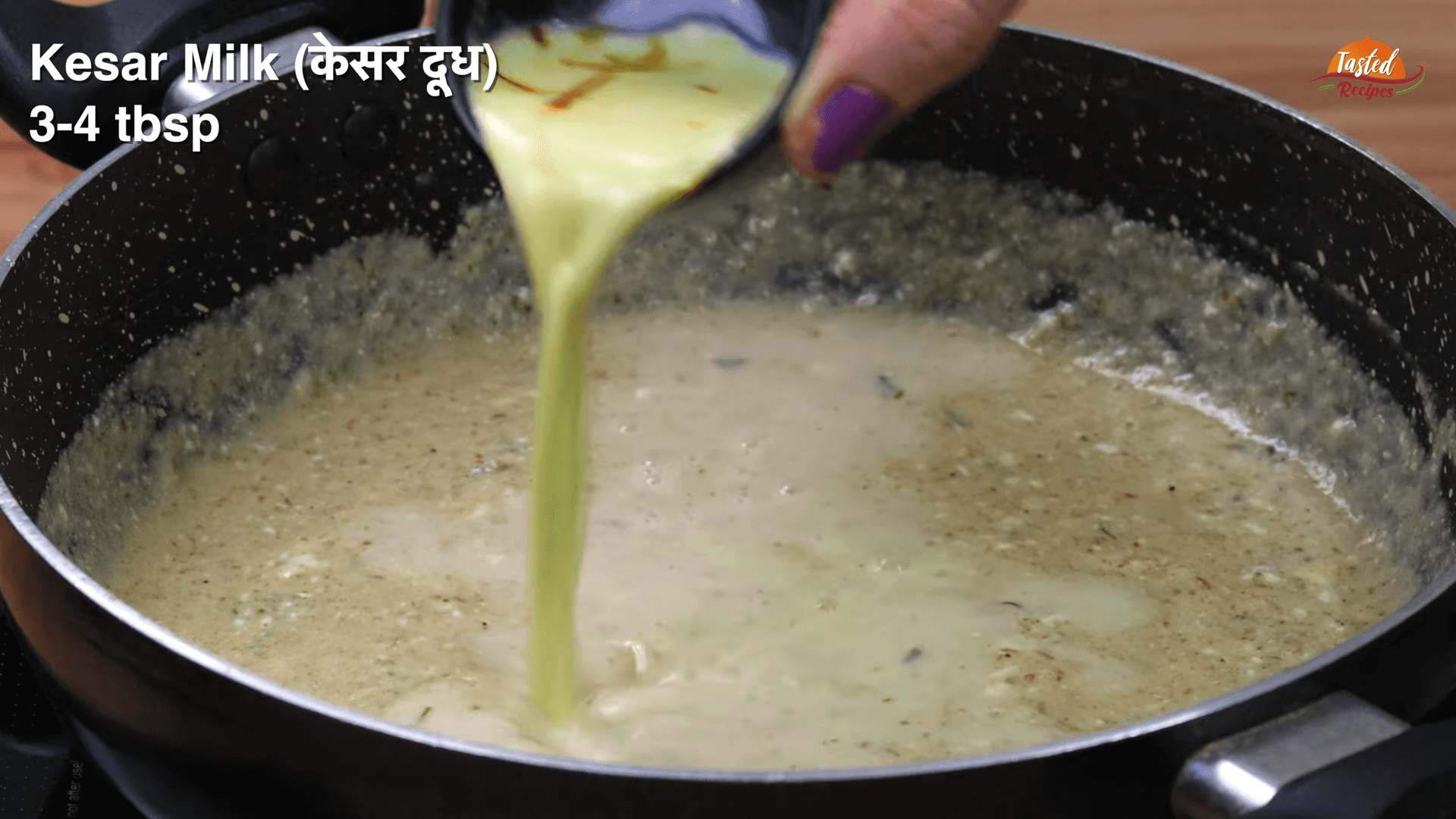 Nawabi Paneer - kesar milk