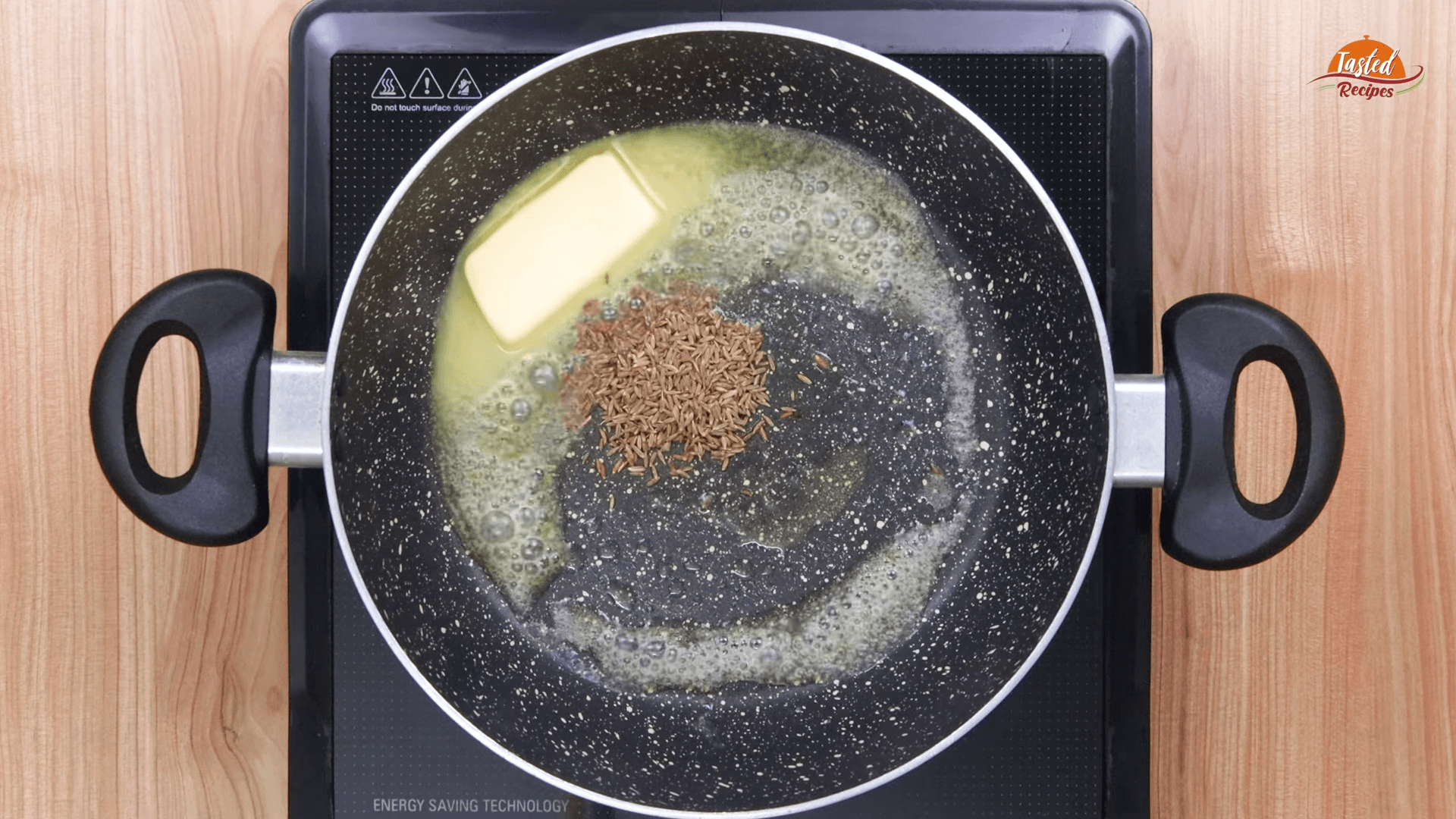 Nawabi Paneer - saute cumin in butter