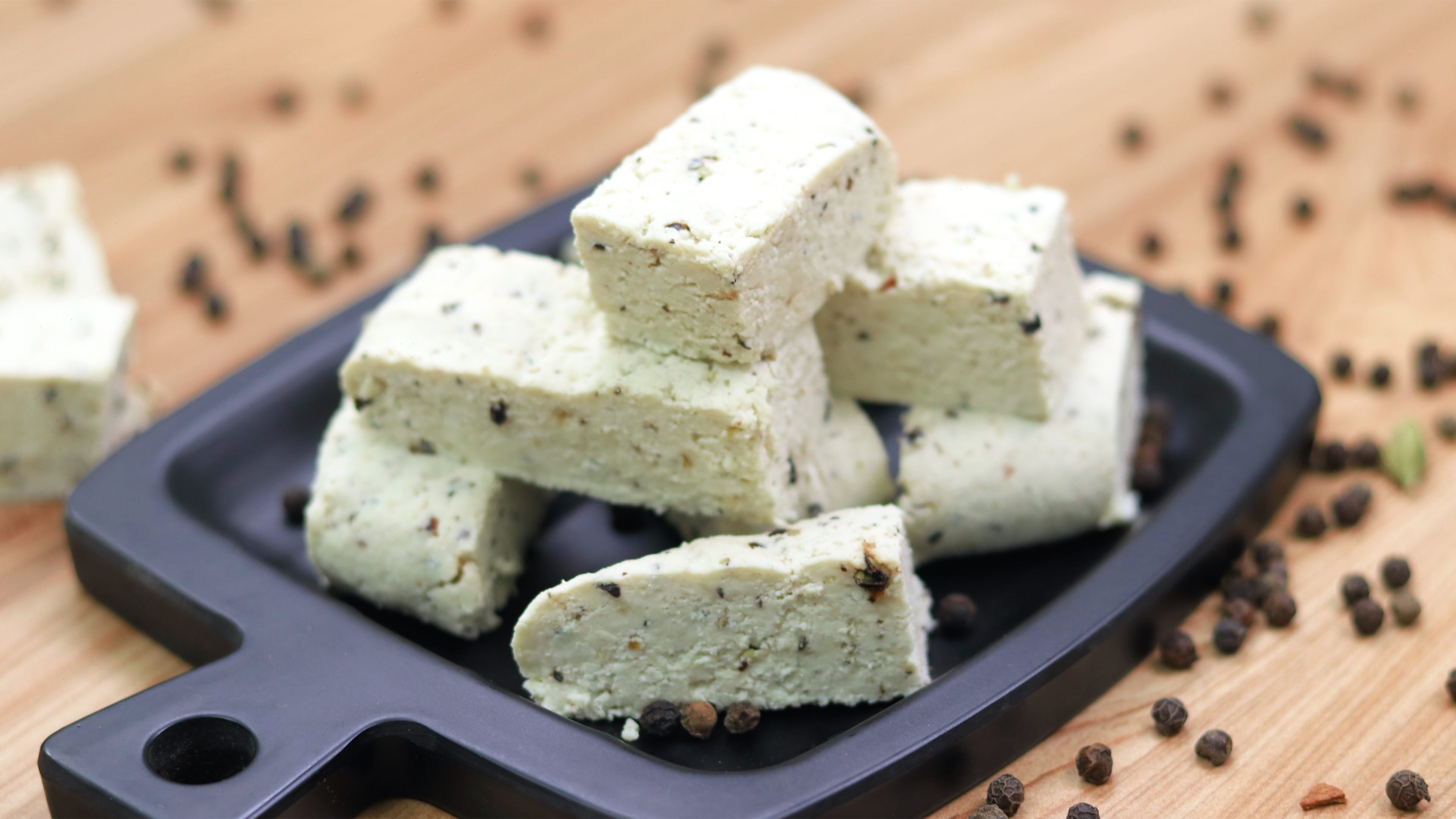 How to Make Paneer at Home | Homemade Black Pepper Paneer - Tasted Recipes