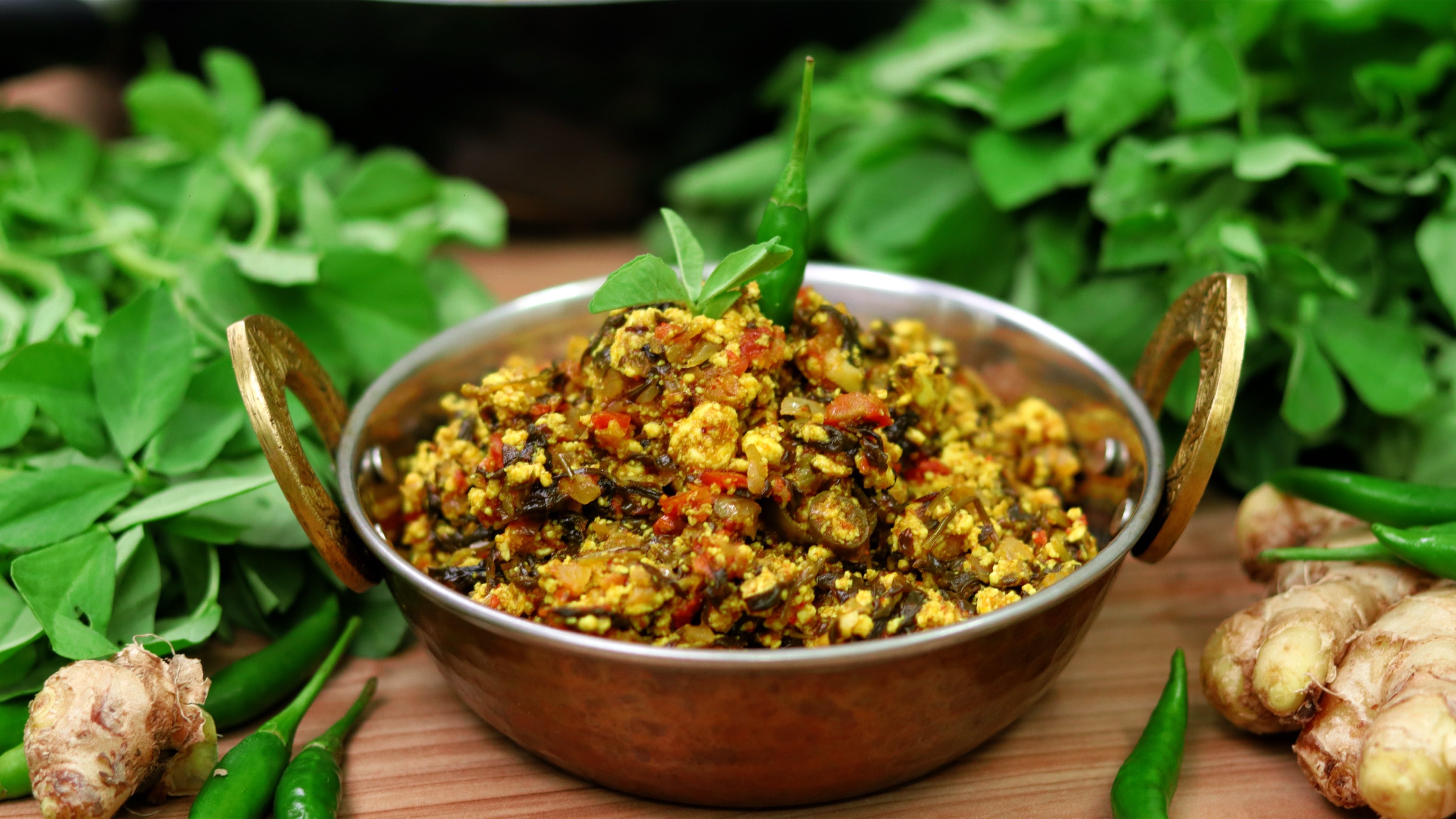 Methi Paneer Bhurji - Tasted Recipes