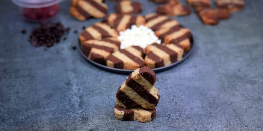 Striped Butter Cookies