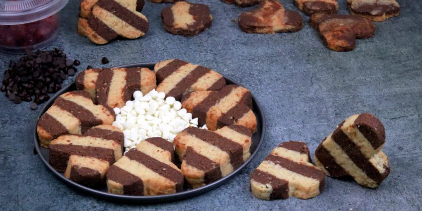 Striped Butter Cookies