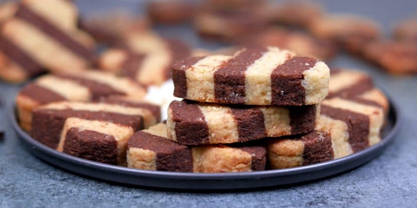 Striped Butter Cookies