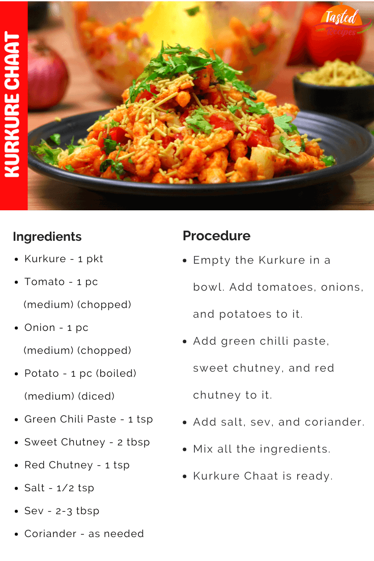 Kurkure Chaat Recipe Card