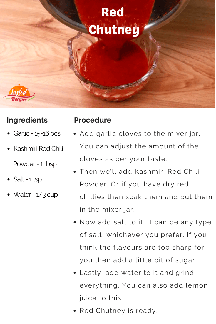 Red Chutney Recipe Card