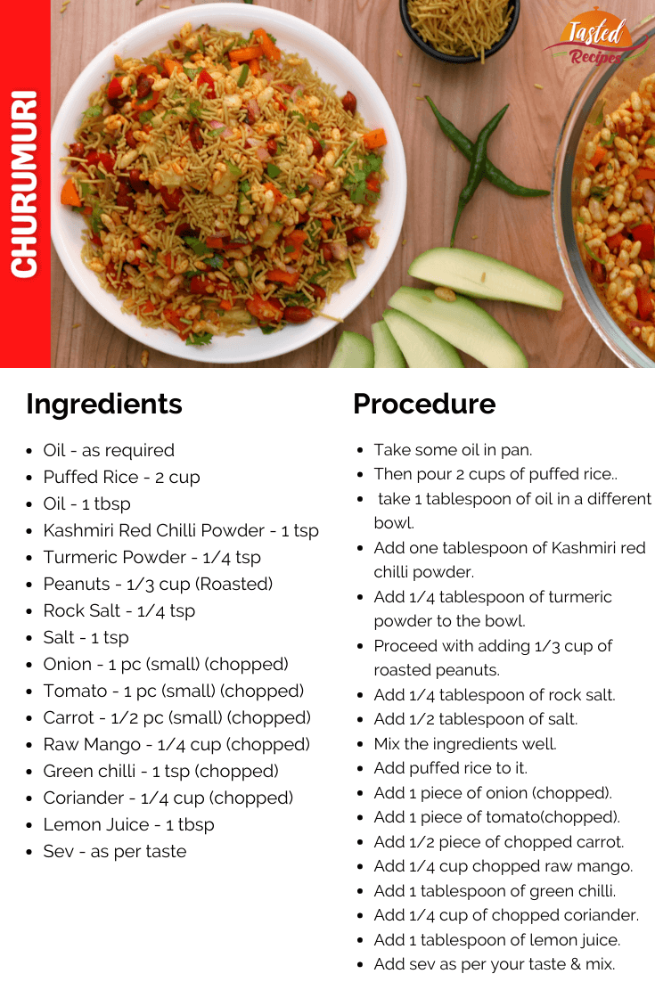 Churmuri recipe card