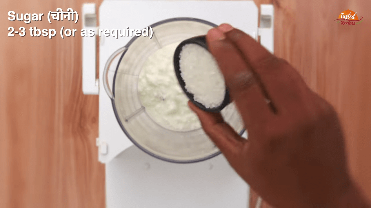 Coconut lassi step 2