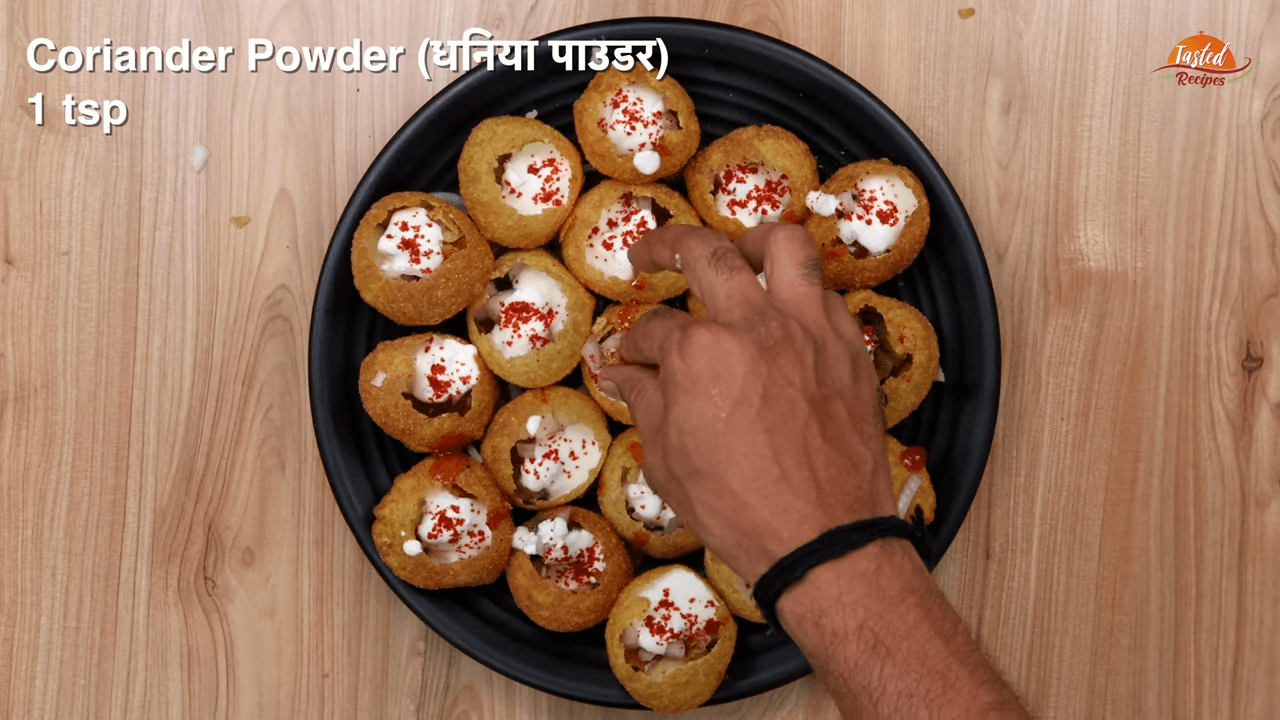 Dahi puri step 10