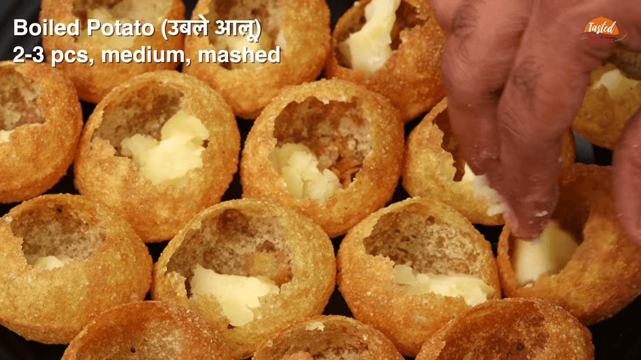 Dahi puri step 2