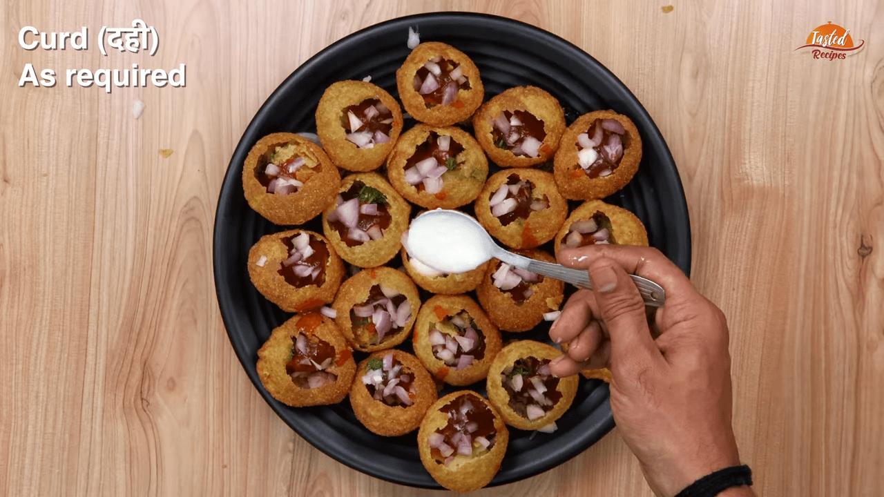 Dahi puri step 8